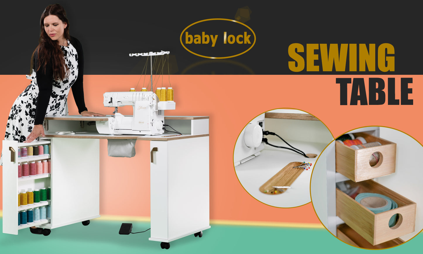 Baby lock Sewing Table Cabinet
