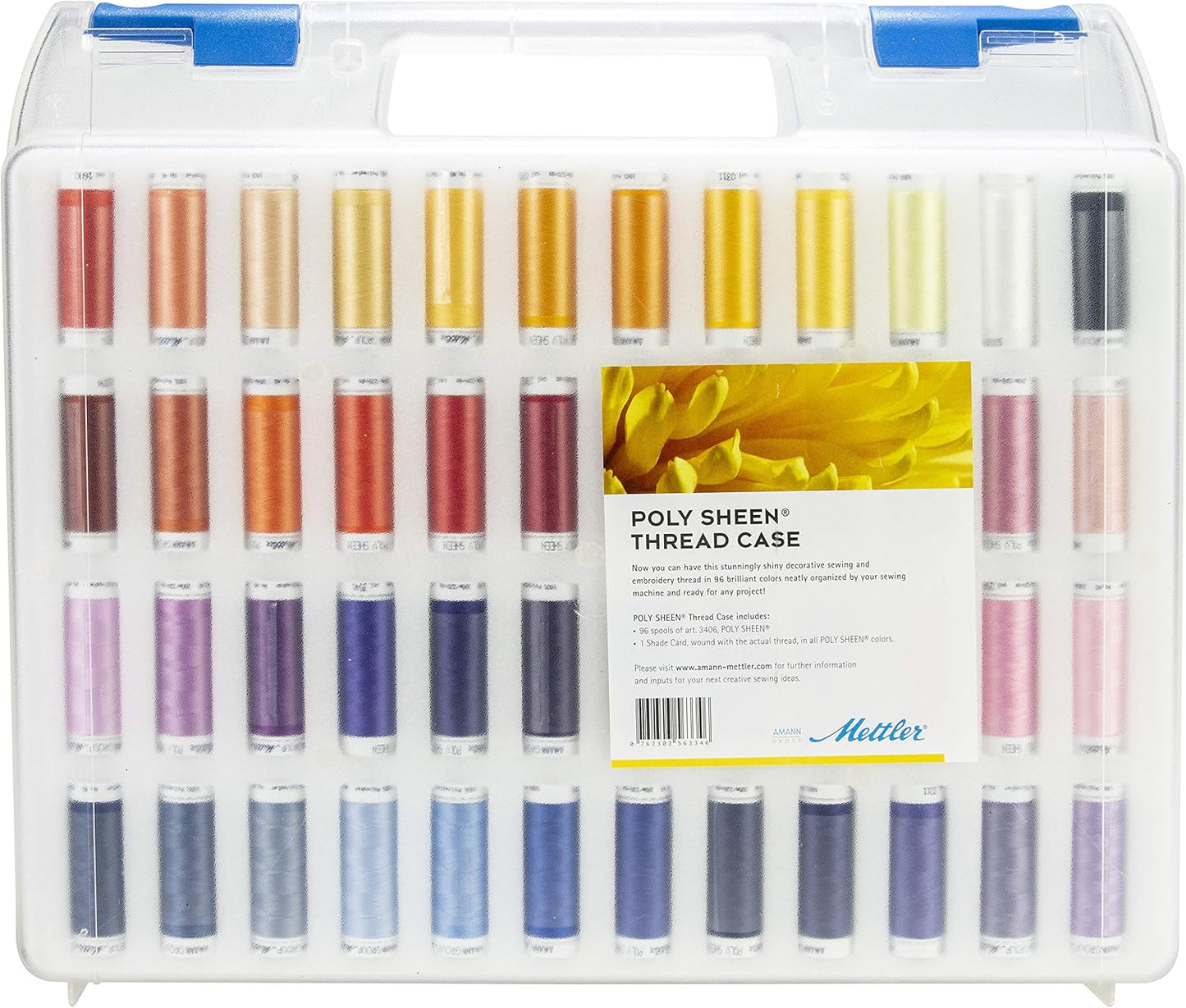 Mettler Embroidery Polysheen Thread Case (96 Colours)