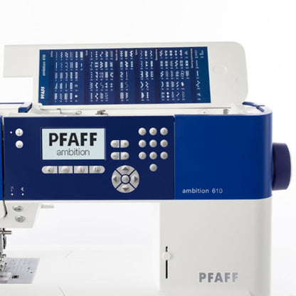 PFAFF Ambition 610 Sewing Machine with Original IDT™ System
